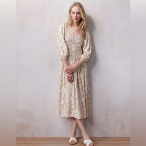 NWT LC Sweetheart Neckline Midi Dress